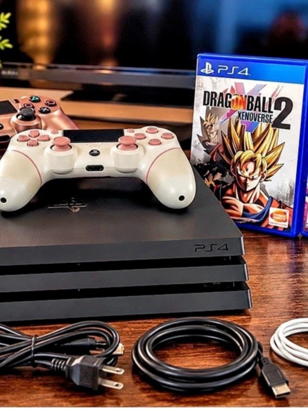 Sony PlayStation 4 Pro 1TB Console Bundle with Controllers and Games Console